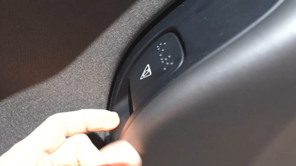 Cybercab Prototype Debuts Tesla’s New Interior Door Handle Design