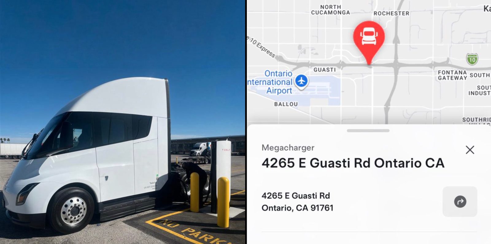 Tesla opens its first Megacharger station to Semi customers in California